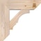 Ekena Millwork Balboa Slat Smooth Bracket w/ Offset Brace, Douglas Fir, 7 1/2"W x 24"D x 24"H BKT0806X24X24BOA06SDF - alternate 2